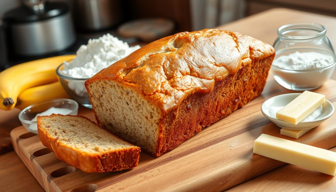 4 ingredient banana bread