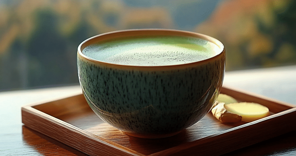 Japanese Mounjaro recipe detox drink in ceramic cup