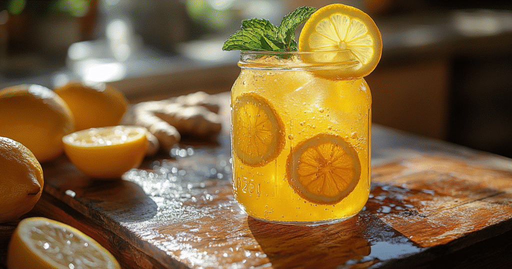 natural mounjaro recipe lemon ginger detox drink